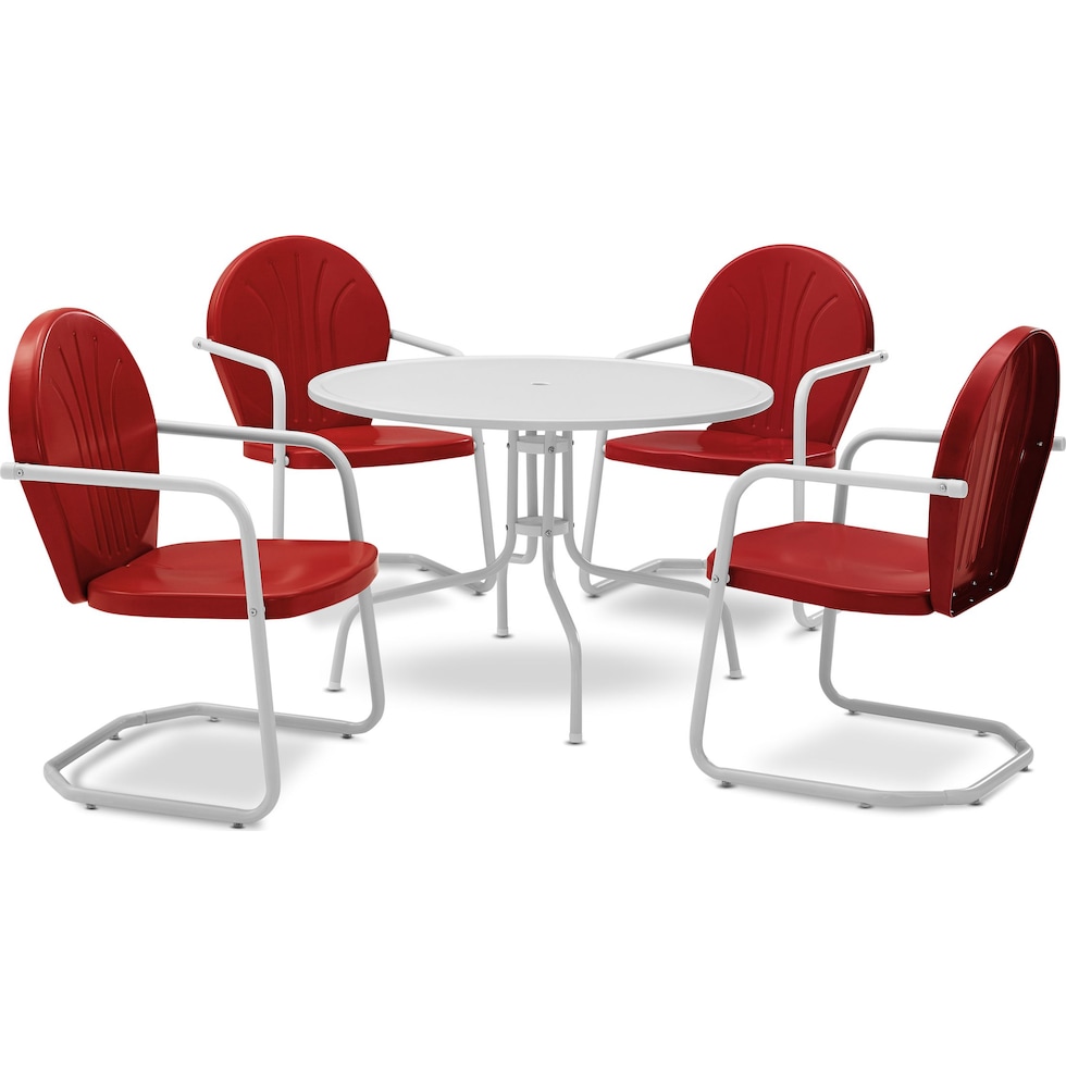 kona red outdoor dinette   