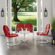 kona red outdoor dinette   