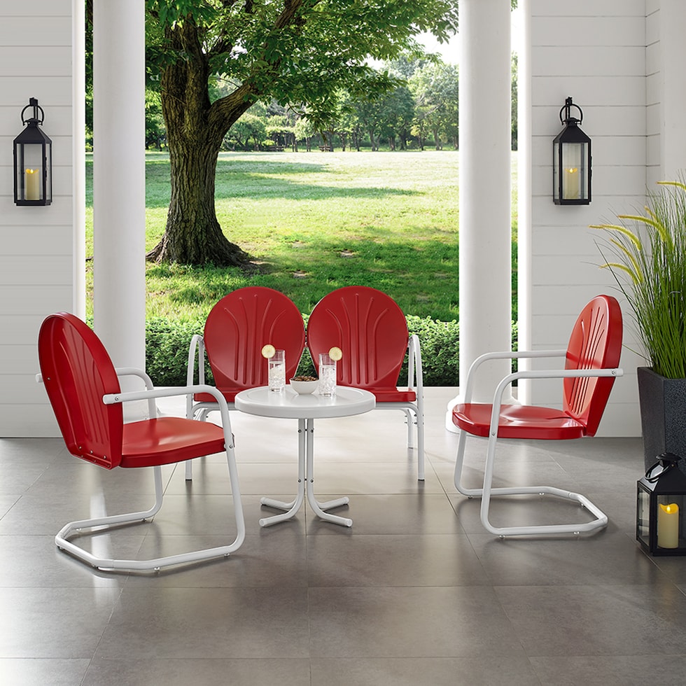 kona red outdoor dinette   