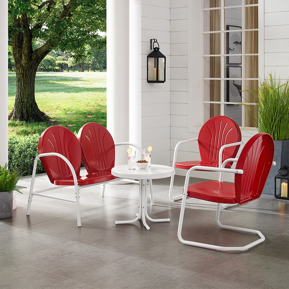 kona red outdoor dinette   