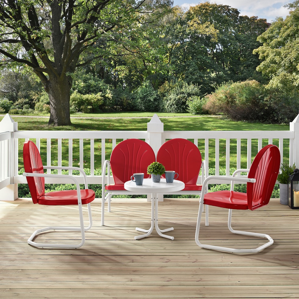 kona red outdoor dinette   