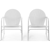 kona white outdoor chair set   
