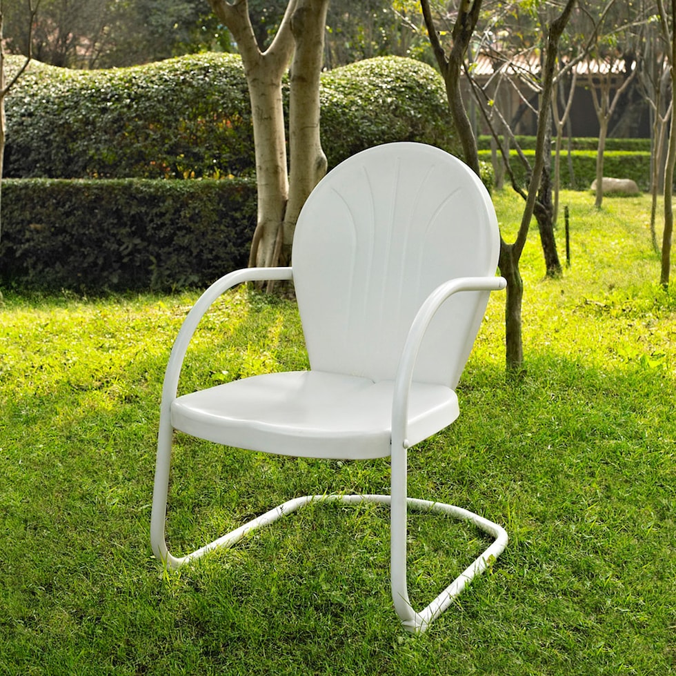 kona white outdoor chair   