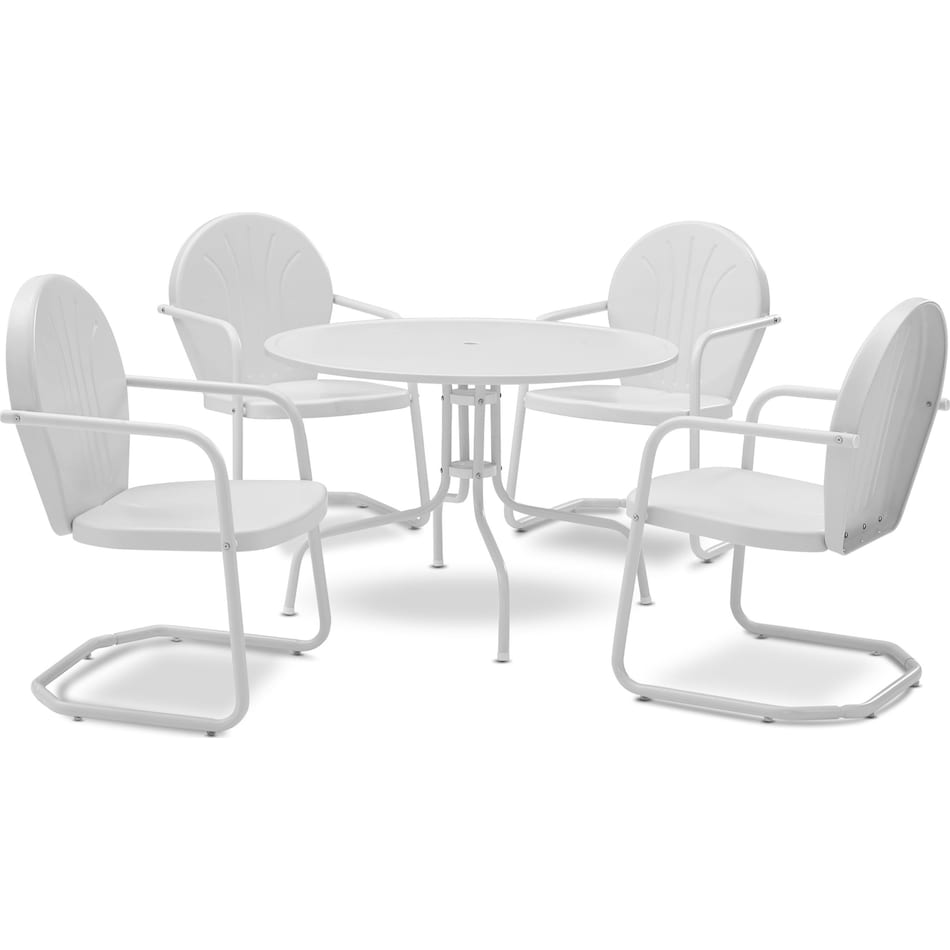 kona white outdoor dinette   