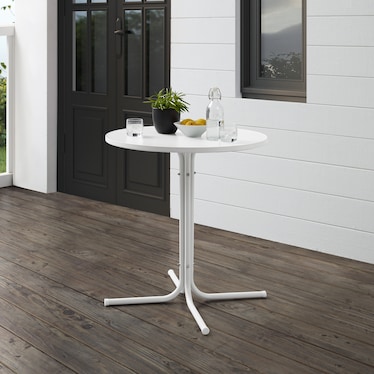 Kona Outdoor Small Bistro Table - White