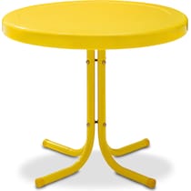 kona yellow outdoor end table   