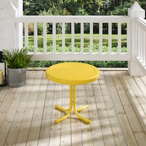 kona yellow outdoor end table   