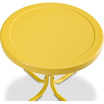 kona yellow outdoor end table   