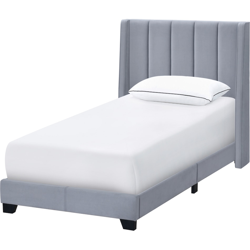 korey gray twin bed   