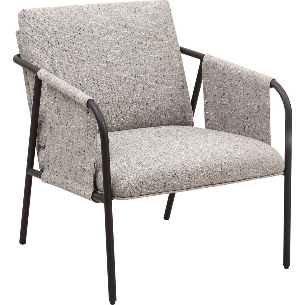 kubrick gray accent chair   