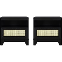 kylian black nightstand   