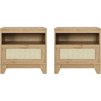 kylian light brown nightstand   