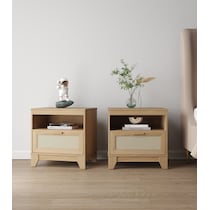 kylian light brown nightstand   