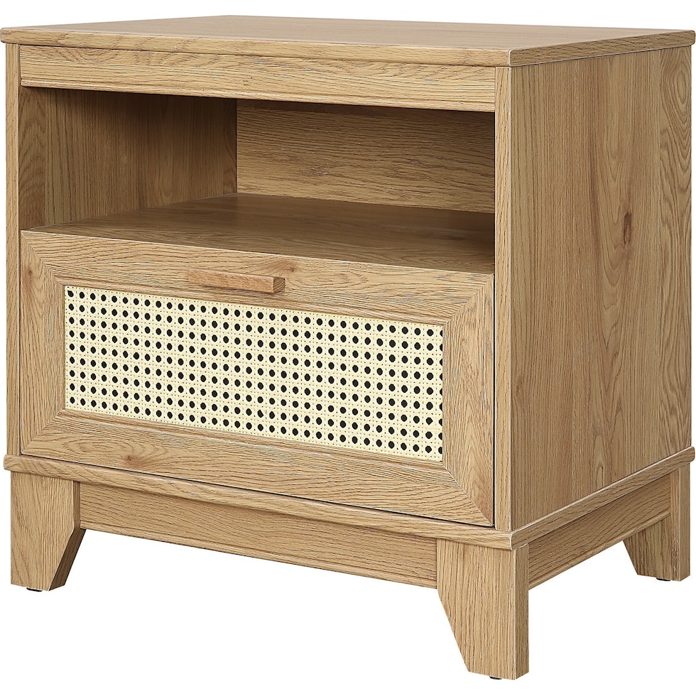 kylian light brown nightstand   