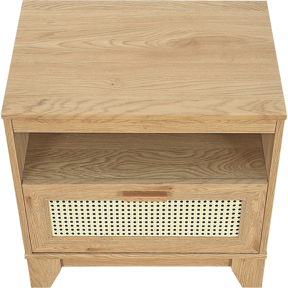 kylian light brown nightstand   