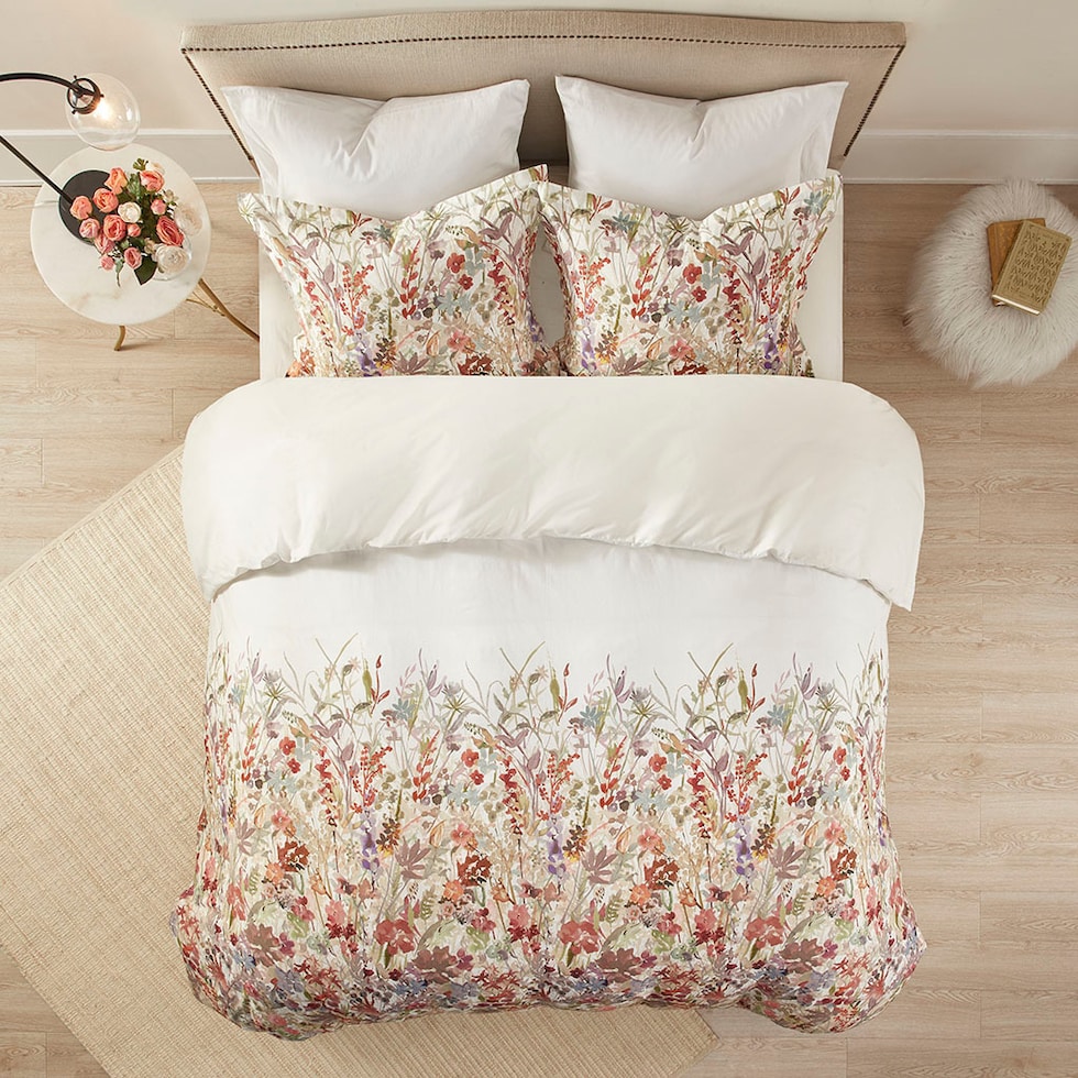 kyra multicolor full queen bedding set   