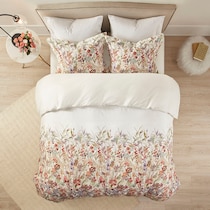 kyra multicolor king california king bedding set   