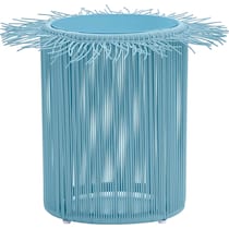 la jolla blue outdoor end table   
