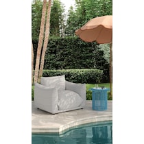 la jolla blue outdoor end table   