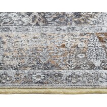 la salle gray area rug  x    