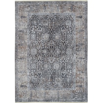 la salle gray area rug  x    