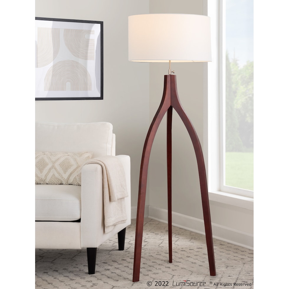 labrant light brown floor lamp   