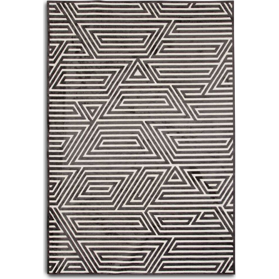 Labyrinth Area Rug Charcoal American Signature Furniture
