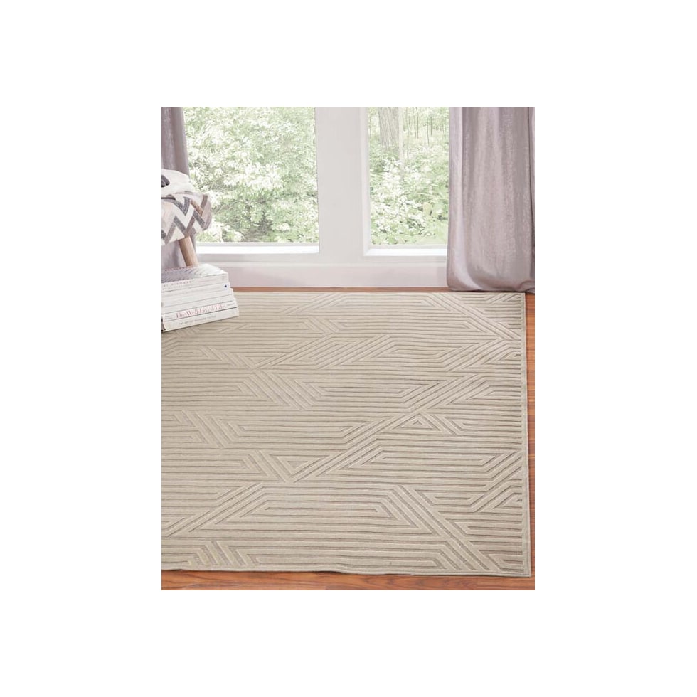 labyrinth white area rug  x    