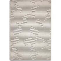 labyrinth white area rug  x    