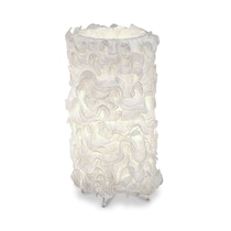 lace tower cream table lamp   