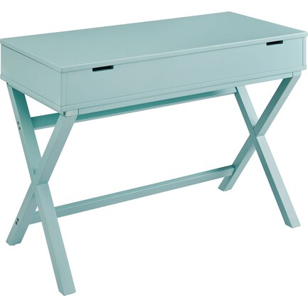 Lacey Lift-Top Desk - Turquoise