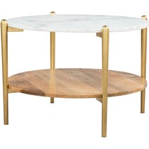 lachlan white gold coffee table   