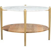 lachlan white gold coffee table   