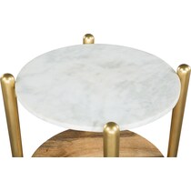 lachlan white gold side table   