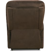 lagos dark brown power lift recliner   