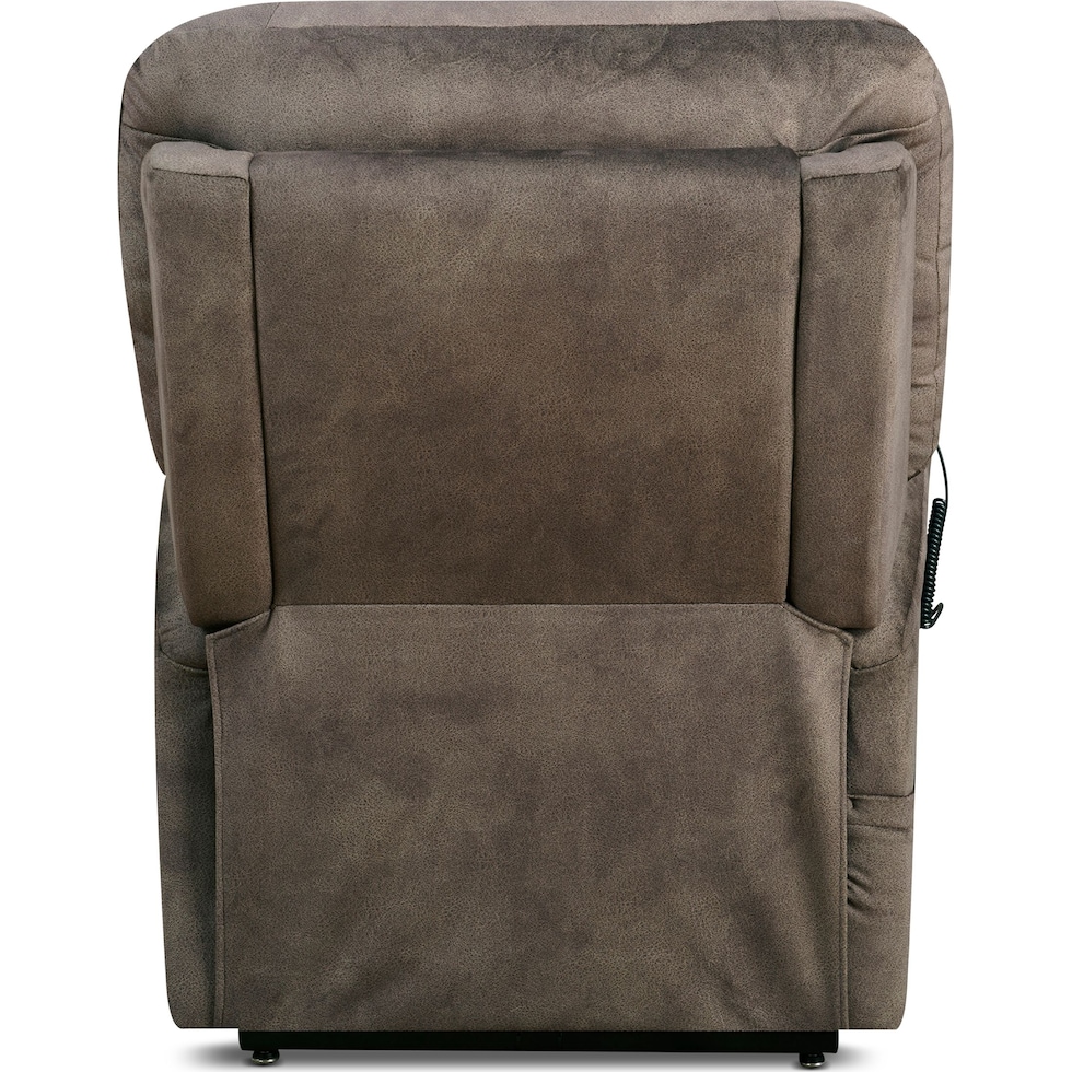 lagos light brown power lift recliner   