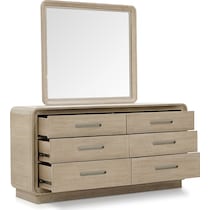 laguna bedroom neutral dresser and mirror   