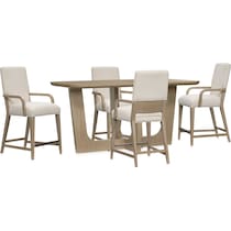 laguna dining sand  pc counter height dining room   