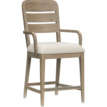 Laguna Wood-Back Counter-Height Stool