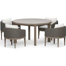 laguna outdoor dining gray  pc outdoor dining   