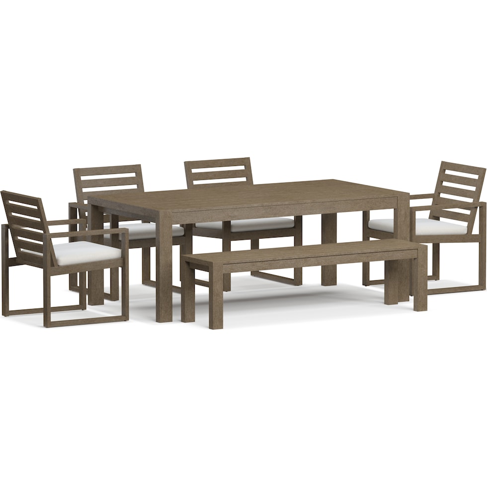 laguna outdoor dining gray  pc outdoor dining   