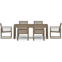 laguna outdoor dining gray  pc outdoor dining   