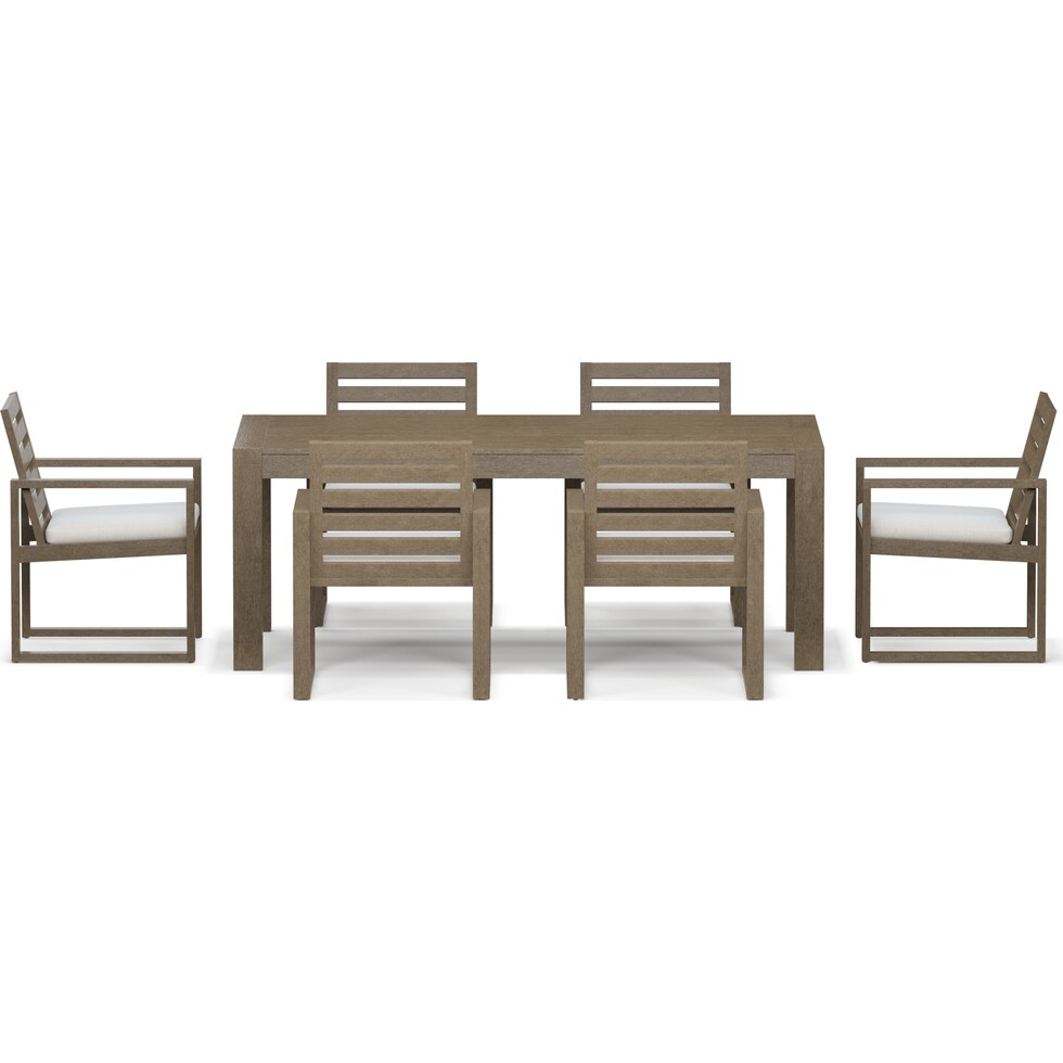 laguna outdoor dining gray  pc outdoor dining   