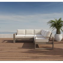 laguna outdoor living gray outdoor sectional   