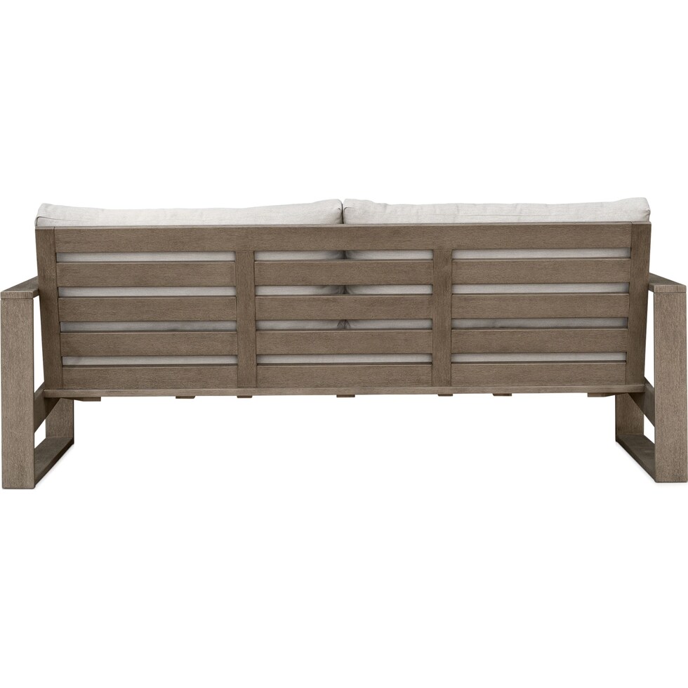 laguna outdoor living gray outdoor sofa   