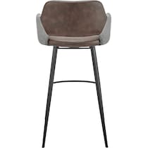 laina gray dark brown bar stool   