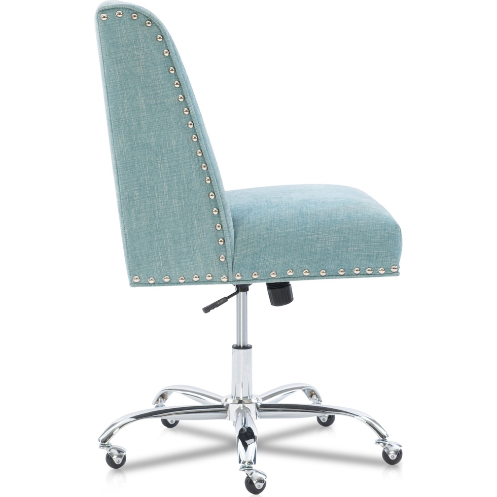 lainey blue office chair   