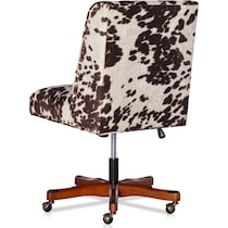 lainey dark brown office chair   