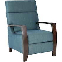 lainie blue manual recliner   