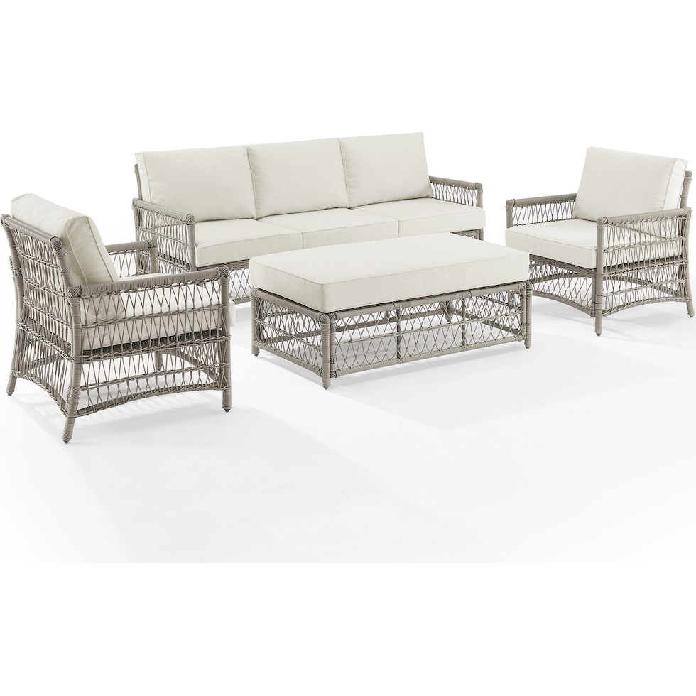 lakeline brown and cream  pc outdoor living   